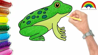 How to draw a frog | painting | Easy drawing for kids | step by step | coloring | Art | Easy Frog