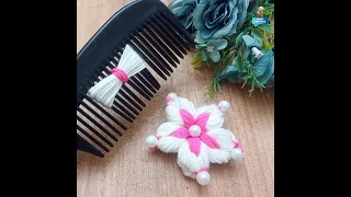 The flowers I made with a comb turned out wonderful