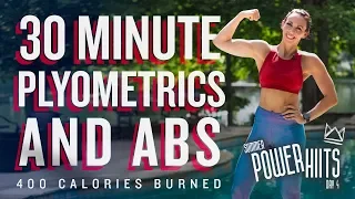 30 Minute Plyometrics and Abs Workout 🔥Burn 400 Calories!* 🔥Sydney Cummings