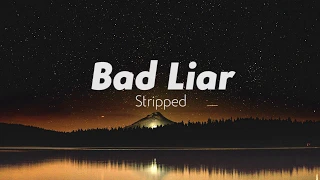 Imagine Dragons - Bad Liar (Stripped/Lyrics)