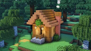 Minecraft Tutorial ⛏ Mini Casa de Madera Perfecta para Survival