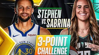 Steph Curry vs Sabrina Ionesco 3 Point Contest - ( 2024 All Star ) - Credits to: @NBA