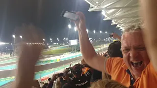 Abu Dhabi Gp last few laps - North Grandstand