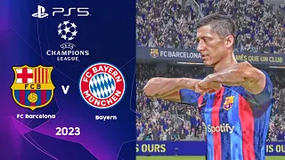 eFootball 2023 - FC Barcelona vs. Bayern Munich - UEFA Champions League 22/23 | PS5