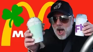 COMPARING THE MCDONALD'S SHAMROCK SHAKE TO THE OREO SHAMROCK MCFLURRY!