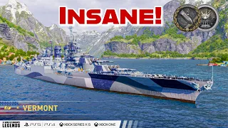 USS Vermont in World of Warships Legends! - This thing is insane!