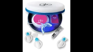 GLO Brilliant Complete Teeth Whitening System Kit With LED Light