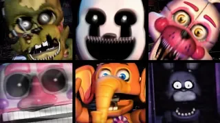 TODOS OS JUMPSCARES DA ULTIMATE CUSTOM NIGHT DE FNAF - HUEstation