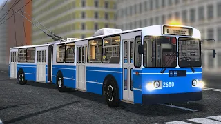 Троллейбус с гармошкой! Обновлённый ЗиУ-6205 в Trolleybus FS!