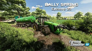 Buying NEW CISTERN & Getting Stuck in MUD, Seeding Sourghum | Bally Spring | FS22 | Episode #23