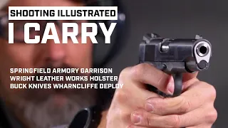 I Carry: Springfield Armory Garrison 4.25" 1911 9 mm Pistol in a Wright Leather Works holster.