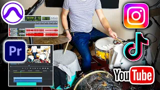 How to make a drum cover video