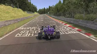 iRacing - 06:48.557 Nordschleife lap - Indy Pro 2000 PM-18 (driver view followed by chase cam)