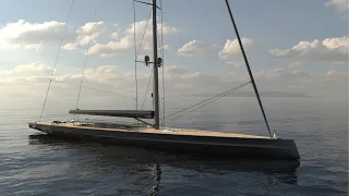 APEX 850 - The world's largest sloop: designer's and builder's comments (4 min.)