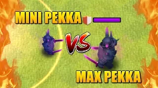 MINI PEKKA vs PEKKA - Shrink Trap Gameplay - Clash of Clans Battle! Who Will Win?