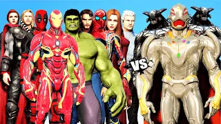 THE AVENGERS MARVEL COMICS vs ULTRON ARMY | EPIC BATTLE