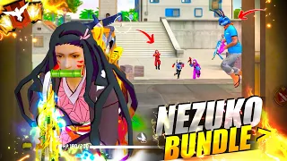 FREEFIRE🔥Solo vs Squad with Nezuko Bundle 16 Kills Total - Garena free fire | PK GAMERS #freefire