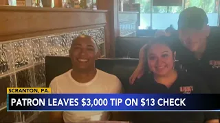 WOW! Customer leaves $3,000 tip on $13 stromboli check