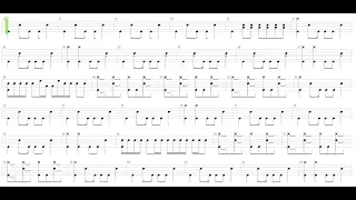 Taxman + The Beatles + Drum only + Drum tab