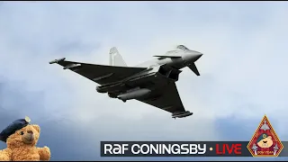 LIVE EUROFIGHTER TYPHOON FGR4 ACTION WITH DISPLAY AT 100ft • RAF CONINGSBY QRA STATION 04.04.24