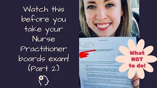 What NOT to waste your time on, when studying for the FNP boards exam| AANP certification