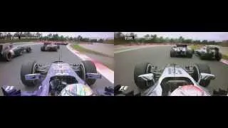 Vettel and Magnussen - Spain 2014 Dual Onboard Replay