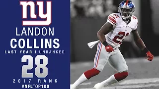 #28: Landon Collins (S, Giants) | Top 100 Players of 2017 | NFL