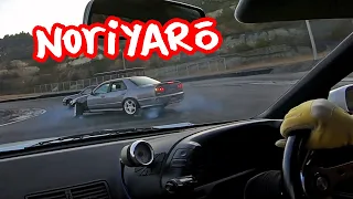 Drifting tandem with Nomuken at Nikko Circuit