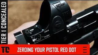 How to Zero a Pistol Mounted Red Dot Sight