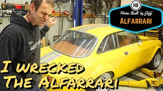 I wrecked the Alfarrari... - Ferrari engined Alfa 105 Alfarrari build part 192