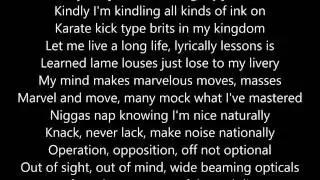 Blackalicious- Alphabet Aerobics Lyrics