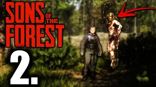 ME ENCUENTRO CON UN CANÍBAL DE 3 METROS #2 - SONS OF THE FOREST ( THE FOREST 2 ) GAMEPLAY ESPAÑOL