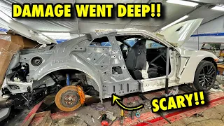Rebuilding A 1000hp Nissan GT-R From Auction! (Part 4) I WAS NOT EXPECTING THIS MUCH DAMAGE!!