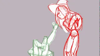 Action scene _ Little Witch Academia _ wip