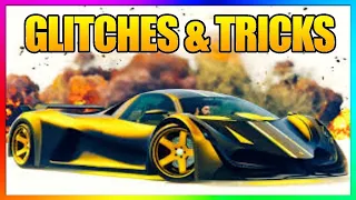 GTA 5 Online - 4 SOLO Working GLITCHES & TRICKS (New Animation Glitch, Hiding Spot, Wallbreaches)