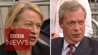 Voting Reform: Nigel Farage & Natalie Bennett - BBC News