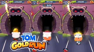 Talking Tom Gold Run Catch the Raccoon Gameplay Cowboy Angela vs Carnival Angela vs Hawaiian Hank