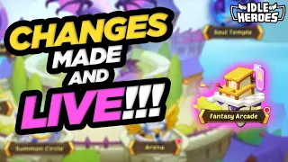 Idle Heroes - Fantasy Arcade LIVE & Updated!!!