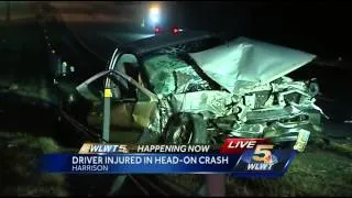 Driver survives head-on crash with semitruck