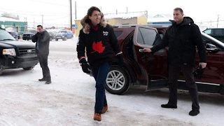 Justin Trudeau arrives in Iqaluit