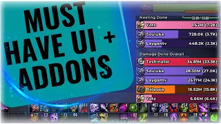 ADDONS AND WEAK AURAS YOU NEED!! + UI SETUP! - DRAGONFLIGHT