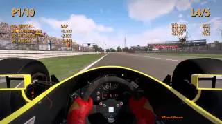 F1 2013 PC Gameplay, Williams FW12, Suzuka, 5 laps, onboard, by PixxelRacer