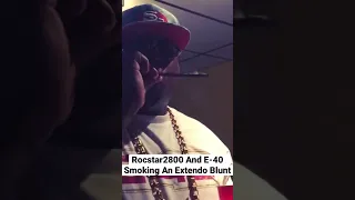 E-40 and Rocstar2800 smoking an extendo blunt in #arizona