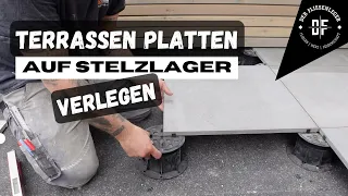 TERRASSEN PLATTEN auf STELZLAGER verlegen