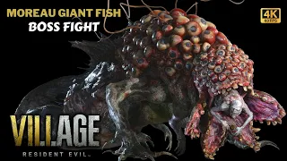 Resident Evil 8 Village - Moreau Boss Fight (Giant Fish) 4K 60FPS