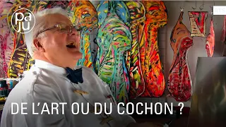 Un boucher excentrique devenu peintre... de viande