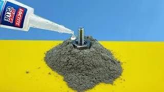 Works Like Magic! Pour Super Glue on Cement and Be Amazed