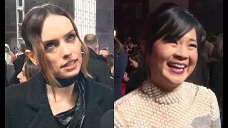 Star Wars Last Jedi Premiere: Daisy Ridley, Kelly Marie Tran INTERVIEWS