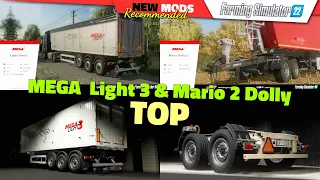 FS22 | MEGA Mario 2 Dolly, MEGA Light 3 - Farming Simulator 22 New Mods Review 2K60