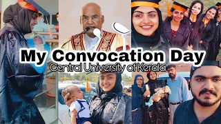 🥵Graduation Day With my Baby👶|Central University of Kerala|Convocation Day #vlog #centraluniversity